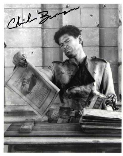 Charles Bronson autograph