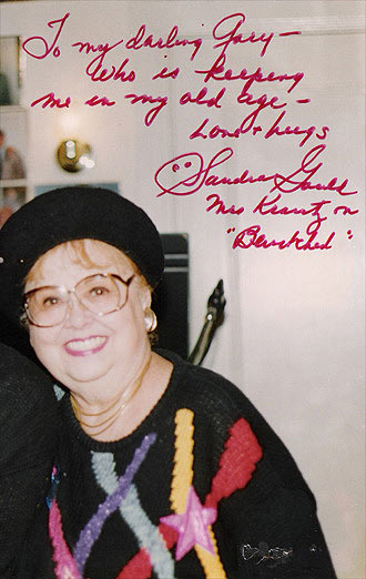 Sandra Gould signature