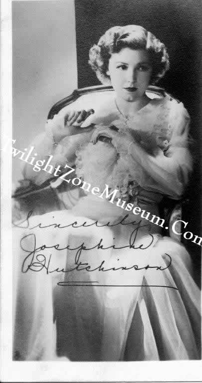 Josephine Hutchinson autograph