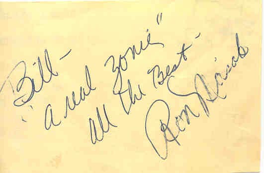 Ron Masak autograph