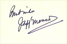Jeff Morrow autograph