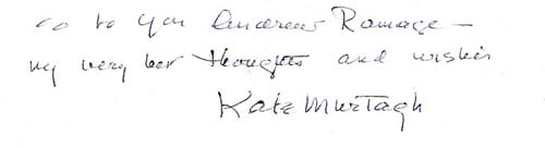 Kate Murtagh autograph