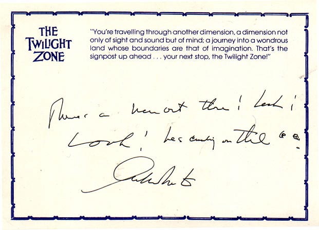 William Shatner autograph.