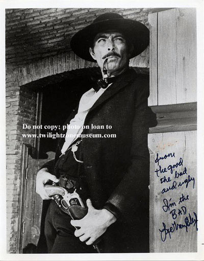 Lee Van Cleef autograph.