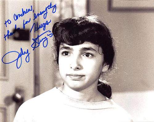 Judy Strangis autograph.